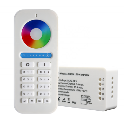 2.4g rf wireless led strip light touch remote control mini dimmer rgb rgbw led controller programmable