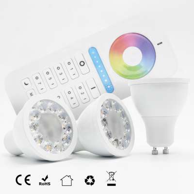 Factory wholesale 5watt warm white to cool white light led bulb lighting with 2.4g RF Touch Remote Control