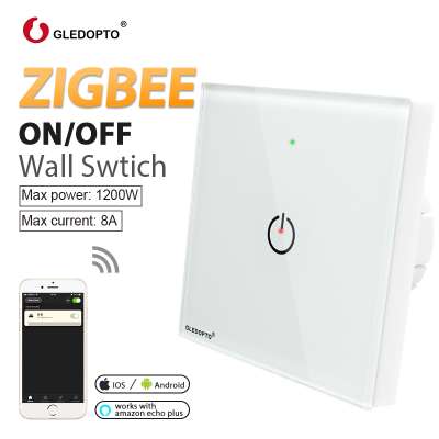 Zigbee 1 Gang Wall Light Switch Compatible with Tuya Zigbee Hub (No Neutral Wire Required)